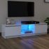 Comodă TV cu lumini LED, alb, 120x30x35,5 cm GartenMobel Dekor