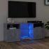 Comodă TV cu lumini LED, negru, 120x30x50 cm GartenMobel Dekor