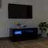 Comodă TV cu lumini LED, alb, 90x35x40 cm GartenMobel Dekor