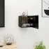Dulap TV montaj pe perete, negru, 30,5x30x30 cm GartenMobel Dekor