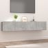 Comode TV, 2 buc., alb, 80x30x30 cm, lemn compozit GartenMobel Dekor