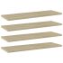 Rafturi perete 4 buc., lemn vechi, 60x20x1,5 cm, lemn prelucrat GartenMobel Dekor