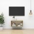 Dulap TV montat pe perete, alb, 37x37x72 cm, PAL GartenMobel Dekor