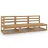Set mobilier de grădină, 3 piese, maro miere, lemn masiv de pin GartenMobel Dekor