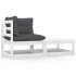 Set mobilier grădină&perne 2 piese, maro miere lemn masiv pin GartenMobel Dekor