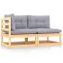 Set mobilier de grădină cu perne, 2 piese, lemn masiv de pin GartenMobel Dekor