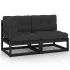 Set mobilier de grădină cu perne, 2 piese, lemn masiv de pin GartenMobel Dekor