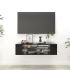 Dulap TV suspendat, negru, 100x30x26,5 cm, PAL GartenMobel Dekor