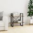 Bibliotecă cu 2 rafturi, negru, 80x30x70 cm, lemn masiv de pin GartenMobel Dekor