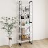 Bibliotecă cu 3 rafturi, alb, 80x30x105 cm, lemn masiv de pin GartenMobel Dekor