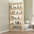 Bibliotecă/Separator cameră, gri, 80x30x167,4 cm lemn masiv pin GartenMobel Dekor