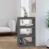 Bibliotecă/Separator cameră gri, 60x30x135,5 cm, lemn masiv pin GartenMobel Dekor