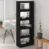 Bibliotecă/Separator cameră negru 60x30x103,5 cm lemn masiv pin GartenMobel Dekor