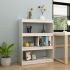Bibliotecă/Separator cameră, alb, 40x30x135,5 cm, lemn de pin GartenMobel Dekor