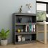 Bibliotecă, gri, 40x30x71,5 cm, lemn masiv de pin GartenMobel Dekor