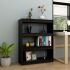 Bibliotecă/Separator cameră negru 100x30x135,5 cm lemn de pin GartenMobel Dekor