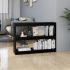 Bibliotecă/Separator cameră negru 100x30x135,5 cm lemn de pin GartenMobel Dekor