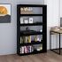 Bibliotecă/Separator cameră negru 100x30x135,5 cm lemn de pin GartenMobel Dekor