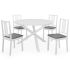 Set de mobilier de bucătărie, 5 piese, alb, MDF GartenMobel Dekor