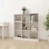Bibliotecă/Separator cameră alb 104x33,5x110 cm lemn masiv pin GartenMobel Dekor