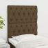 Tăblii de pat, 2 buc, negru, 80x7x78/88 cm, textil GartenMobel Dekor