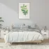 Noptiere, 2 buc., alb, lemn prelucrat GartenMobel Dekor