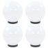 Lămpi bol cu LED 2 buc, sferice, 25 cm, PMMA GartenMobel Dekor