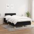 Pat box spring cu saltea, negru, 120x190 cm, catifea GartenMobel Dekor
