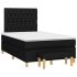 Pat box spring cu saltea, negru, 180x200 cm, catifea GartenMobel Dekor