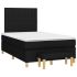 Pat box spring cu saltea, negru, 160x200 cm, textil GartenMobel Dekor