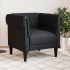 Fotoliu Chesterfield gri deschis, material textil GartenMobel Dekor