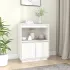 Servantă albă 60x34x75 cm din lemn masiv de pin GartenMobel Dekor