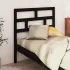 Tăblie de pat, negru, 96x4x100 cm, lemn masiv de pin GartenMobel Dekor