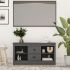 Comodă TV, negru, 103x36,5x52 cm, lemn masiv de pin GartenMobel Dekor