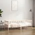 Pat de zi fără saltea, alb, 80x200 cm, lemn masiv pin GartenMobel Dekor