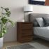 Noptiere, 2 buc., alb, 40x35x62,5 cm, lemn compozit GartenMobel Dekor