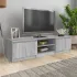 Comodă TV, gri sonoma, 140x40x35,5 cm, lemn prelucrat GartenMobel Dekor