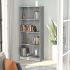 Bibliotecă cu 5 rafturi, gri beton, 60x24x175 cm, PAL GartenMobel Dekor
