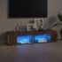 Comodă TV cu lumini LED, alb, 135x39x30 cm GartenMobel Dekor