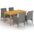 Set mobilier de grădină, 5 piese, bej GartenMobel Dekor