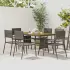 Set de mobilier de exterior, 7 piese, gri, poliratan GartenMobel Dekor