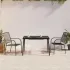 Set de masă grădină, 3 piese, antracit, oțel  GartenMobel Dekor
