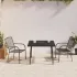 Set de masă grădină, 3 piese, antracit, oțel  GartenMobel Dekor