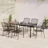 Set de masă grădină, 3 piese, antracit, oțel  GartenMobel Dekor