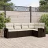 Set canapele de grădină cu perne, 5 piese, bej, poliratan GartenMobel Dekor