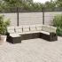 Set canapele de grădină cu perne, 8 piese, gri, poliratan GartenMobel Dekor
