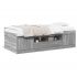 Cadru pat de zi cu sertare gri sonoma 100x200 cm lemn prelucrat GartenMobel Dekor