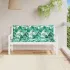 Perne bancă de grădină 2 buc. model frunze 120x50x7 cm textil GartenMobel Dekor