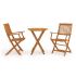 Set mobilier bistro pliabil, 3 piese, lemn masiv de acacia GartenMobel Dekor