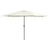 Umbrelă de soare de exterior, stâlp metalic, alb nisipiu 400 cm GartenMobel Dekor